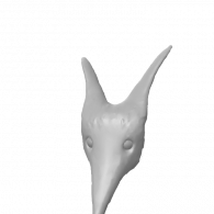 3d model - Unpolished Fox Mask