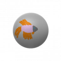 3d model - fish ball