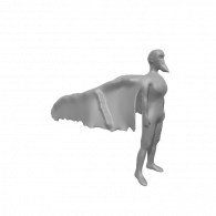 3d model - bird lady