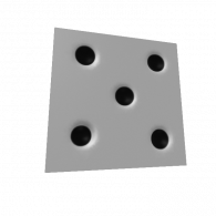 3d model - игровая кость