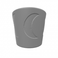 3d model - Verre avec lune