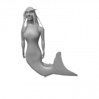 3d model - Mermaid 