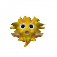 3d model - puffy the puffer fish