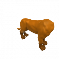 3d model -  headless women Lion 