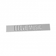 3d model - I LOVE§ MUSIC