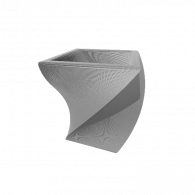 3d model - Vase courbé