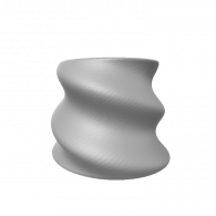 3d model - Twisty pot