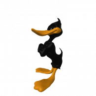 3d model - Daffy Duck long tail