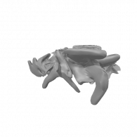 3d model - battle elephant abstract