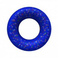 3d model - Chocolate Donut with Blue Icing and Sprinkles