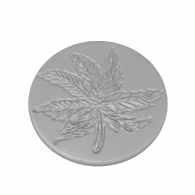 3d model - weed leaf custom grinder