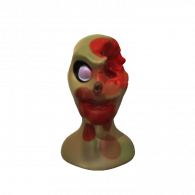 3d model - zombie head