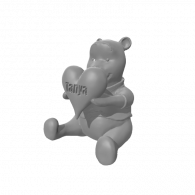 3d model - Tanya Heart Teddy