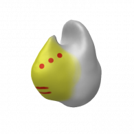 3d model - duck mask colored