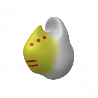 3d model - duck mask colored with straps