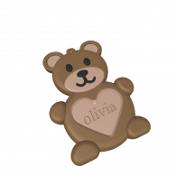 3d model - Teddy Keychain 