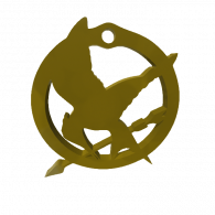 3d model - Mockingjay Pendant