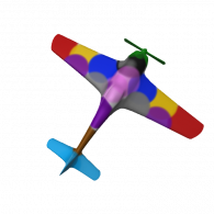 3d model - PlaneMonochrome