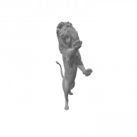 3d model - Gryffinedor Lion x2