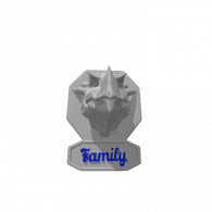 3d model - family dragons 