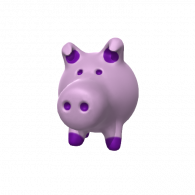 3d model - piggy