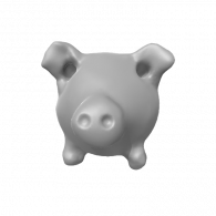 3d model - space pig