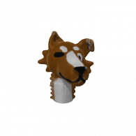 3d model - brown dog