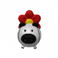 3d model - zebra flower pig 