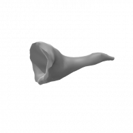 3d model - gramaphone horn