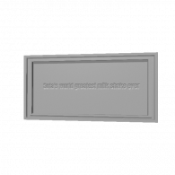 3d model - address plaque 3