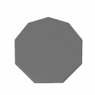 3d model - nonagon