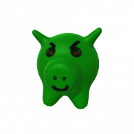 3d model - shrek pig