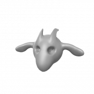 3d model - Start of goat head