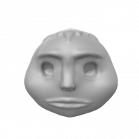 3d model - Goron Mask (step3-tohairornottohair)