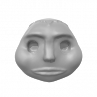 3d model - Goron Mask (step5shaping))