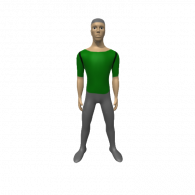 3d model - man but now he has a body