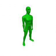 3d model - buff alien