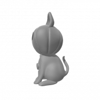 3d model - cat boi