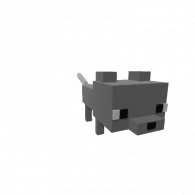 3d model - Minecraft cat Evelyn