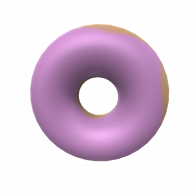 3d model - doughnut 