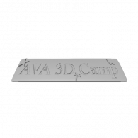 3d model - desk name plate for camp