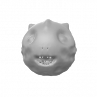 3d model - Baby Alien Head