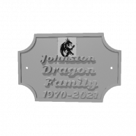 3d model - address plaque 2