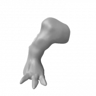 3d model - Kaiju Hind leg right