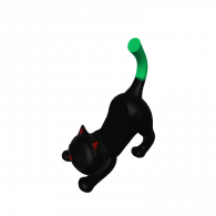 3d model - cat phone stand