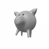 3d model - weird pig