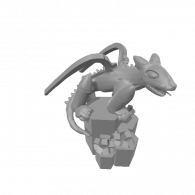 3d model - Dragon lamp