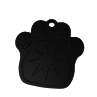 3d model - paw pendant