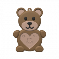 3d model - bear pendant