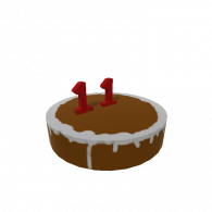 3d model - birthday cake for people turning 11